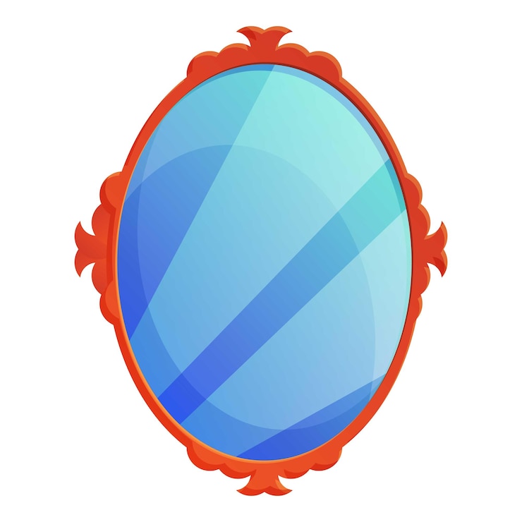 Vector icono del espejo del vestuario icono vectorial del espejo de vestuario para el diseño web aislado sobre fondo blanco