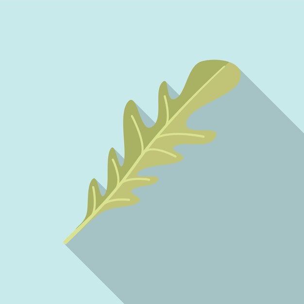 Icono de espinaca rúcula vector plano Ensalada de rúcula Planta vegetal