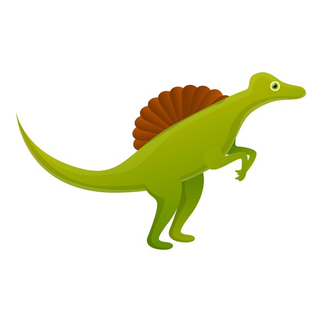 Icono de espinoosaurio Icono vectorial de espinoasaurio para diseño web aislado en fondo blanco