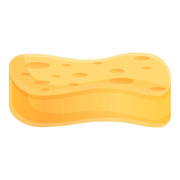 Icono de esponja de lavado corporal Caricatura de icono de vector de esponja de lavado corporal para diseño web aislado sobre fondo blanco