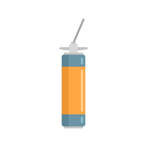 Icono de espuma de poliuretano de reparación Ilustración plana del icono de vector de espuma de poliuretano de reparación aislado sobre fondo blanco