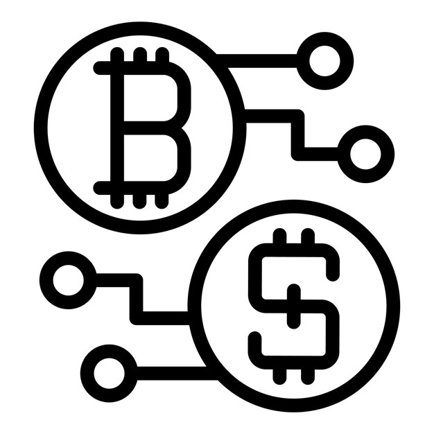 Icono de esquema Blockchain Contorno Icono de vector de esquema Blockchain para diseño web aislado sobre fondo blanco