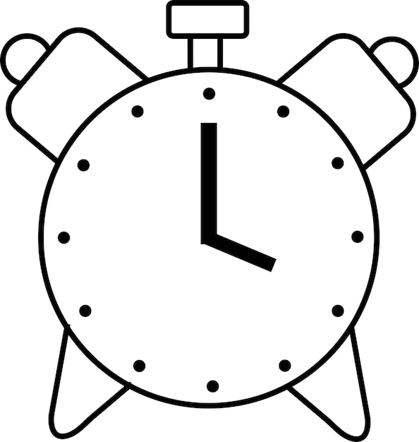 Icono del esquema de tiempo del reloj