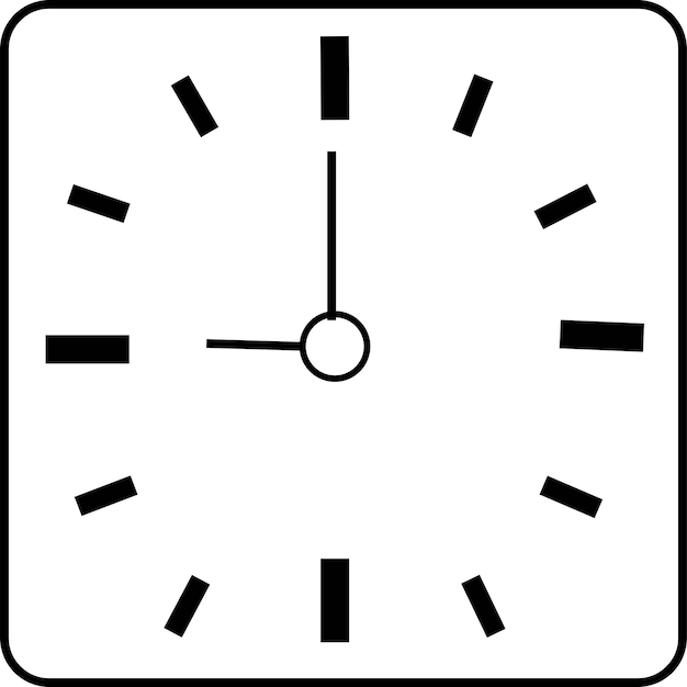 Icono del esquema de tiempo del reloj
