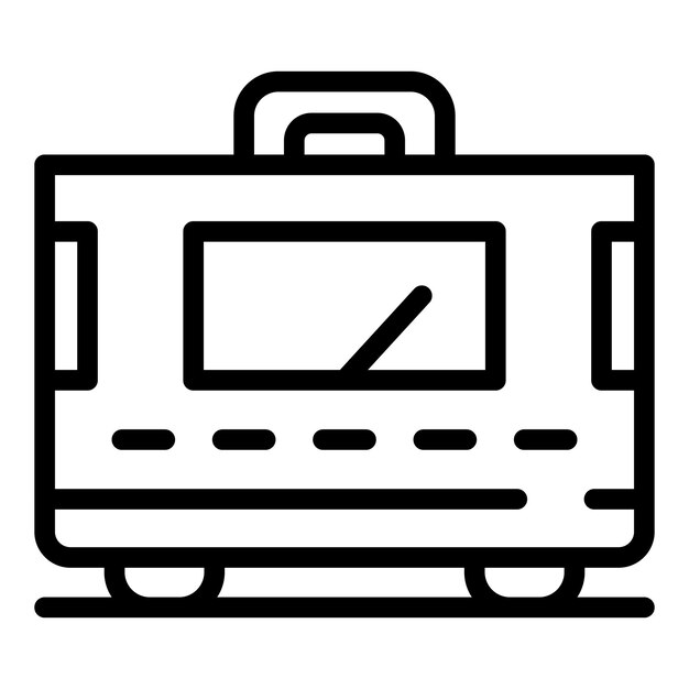 Icono de estabilizador eléctrico doméstico Contorno de icono de vector de estabilizador eléctrico doméstico para diseño web aislado sobre fondo blanco