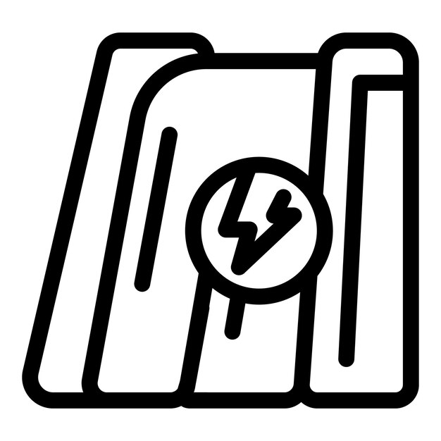 Ícono de la estación de carga de vehículos eléctricos