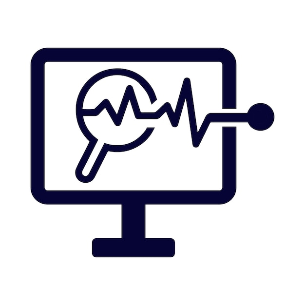 Icono de las estadísticas empresariales del gráfico de monitoreo