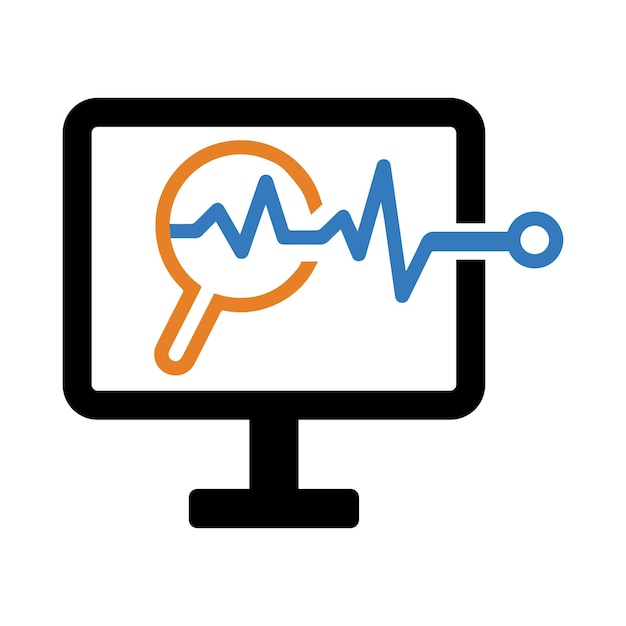 Icono de las estadísticas empresariales del gráfico de monitoreo