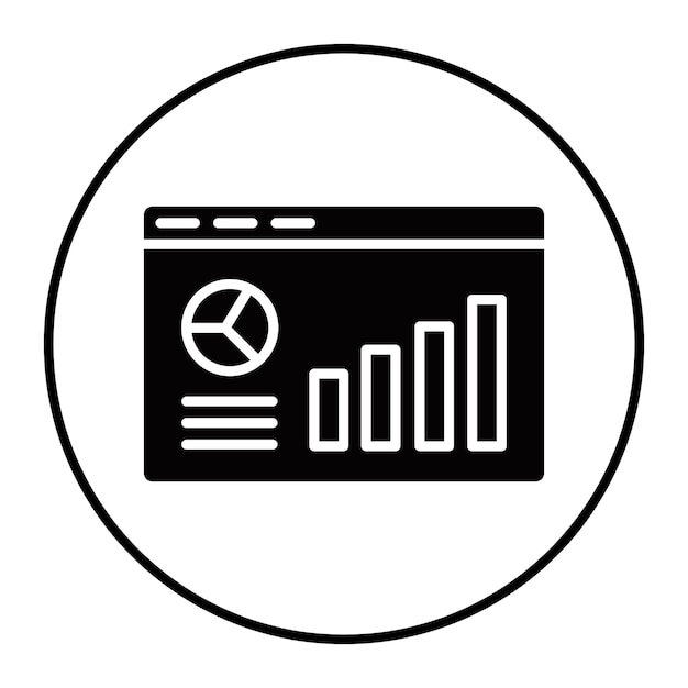 Icono de las estadísticas de la página web
