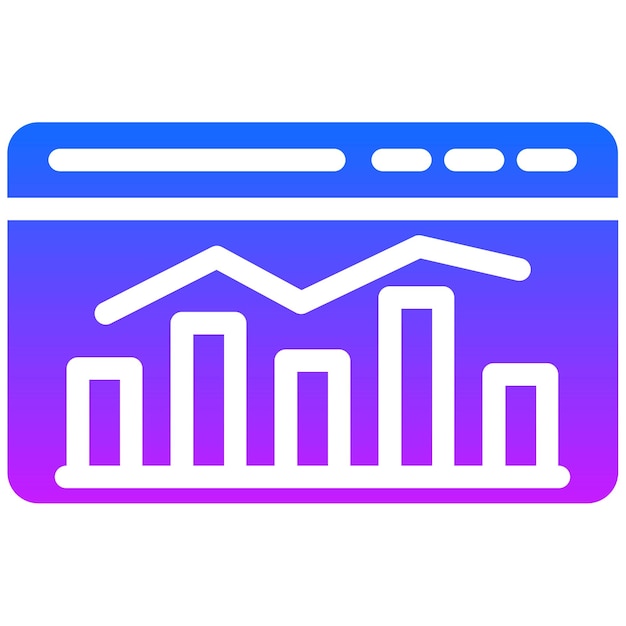 Icono de las estadísticas del sitio web
