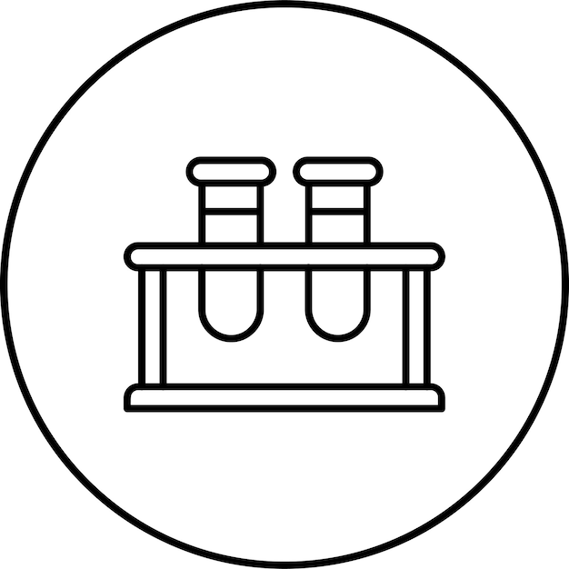Icono del estante del tubo de ensayo
