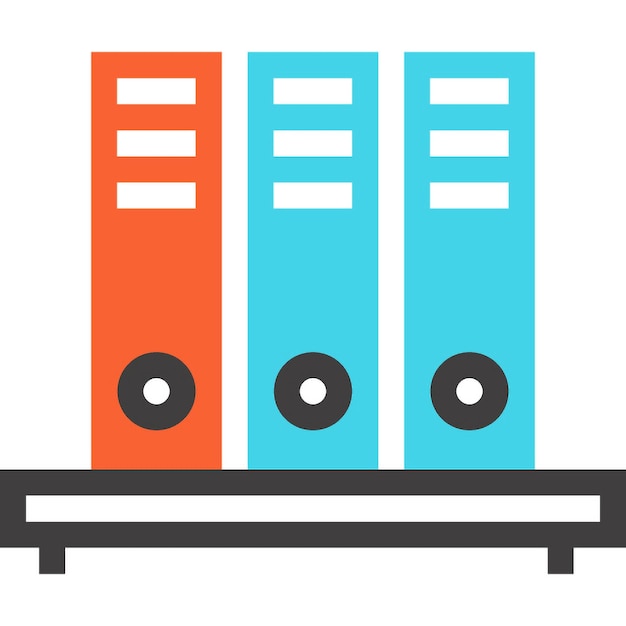 icono de la estantería de archivos