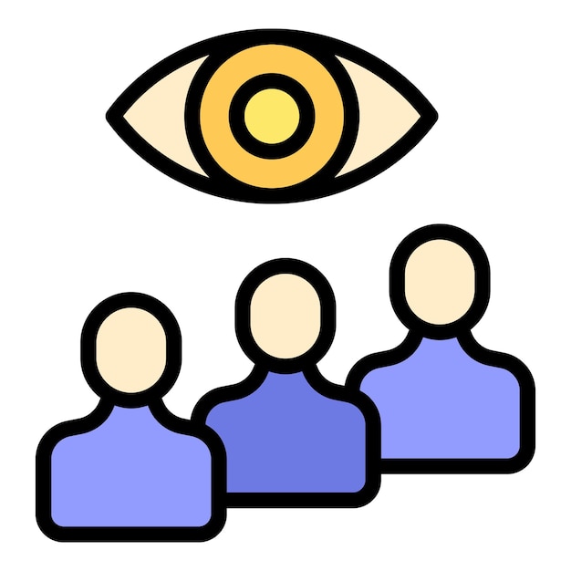 Icono de estereotipo comunitario vector de contorno Diversidad de género Igualdad social color plano