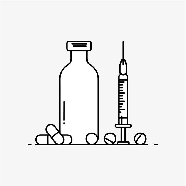 Icono de esteroides de diseño vectorial