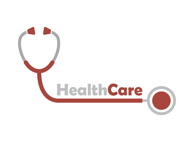 Icono de estetoscopio médico en estilo plano Ilustración vectorial de instrumento médico en fondo aislado Concepto de negocio de señales de medicina y atención médica