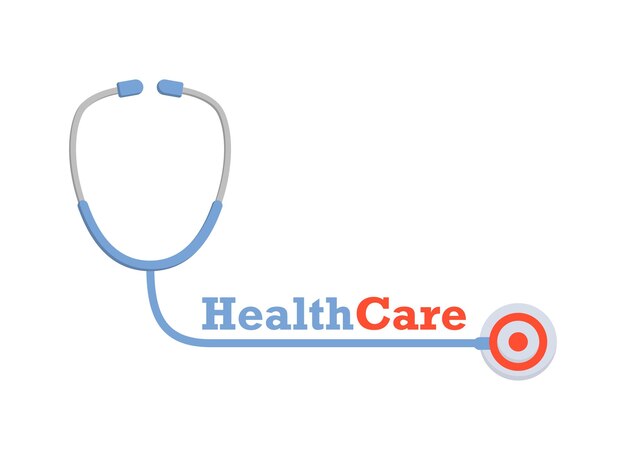 Icono de estetoscopio médico en estilo plano Ilustración vectorial de instrumento médico en fondo aislado Concepto de negocio de señales de medicina y atención médica