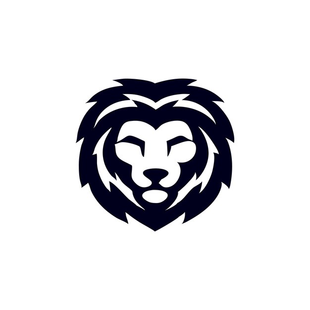 Icono estilizado de la cabeza de un león