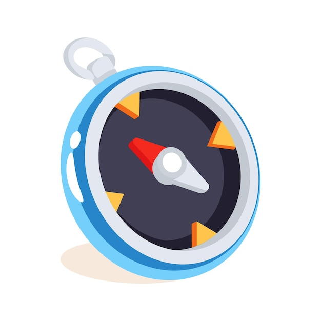 El icono de estilo 3D de la brújula está listo para su descarga premium