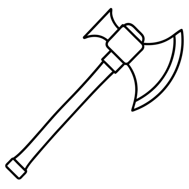 Icono de estilo de dibujos animados de dos ejes cruzados sobre un fondo blanco