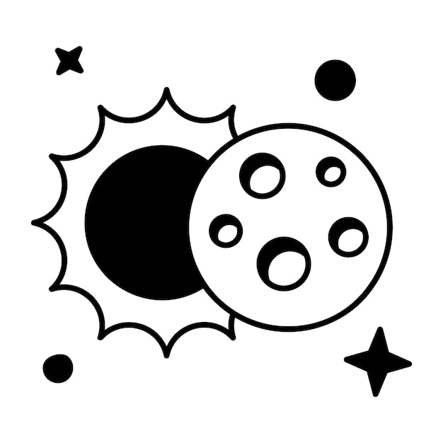Icono de estilo de esquema de viaje espacial