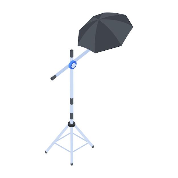 Icono de estilo isométrico del equipo de estudio