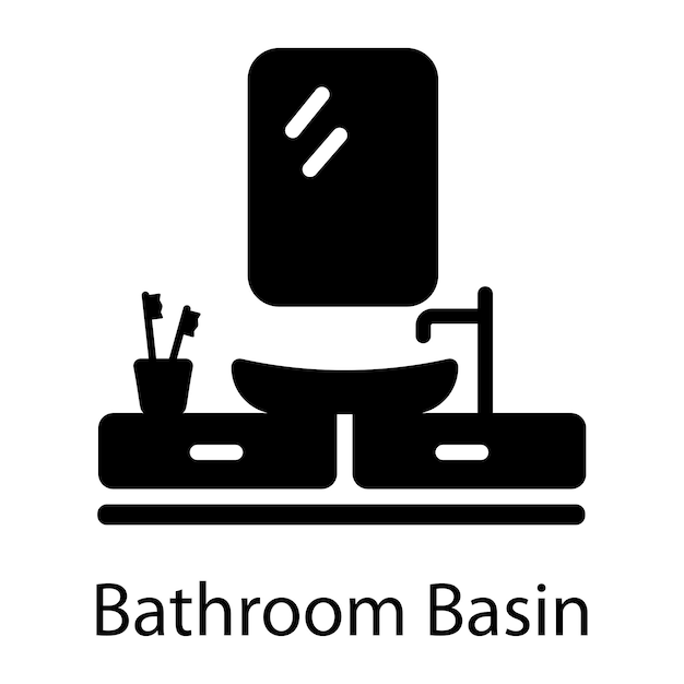 Un ícono de estilo lleno de la bañera