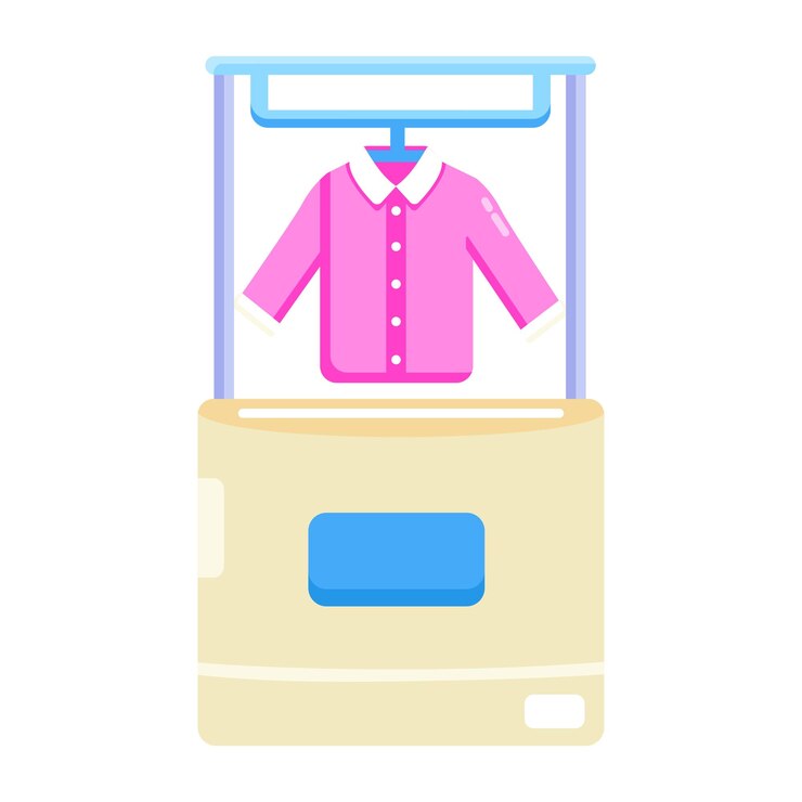Vector icono de estilo plano moderno de la máquina de envolver