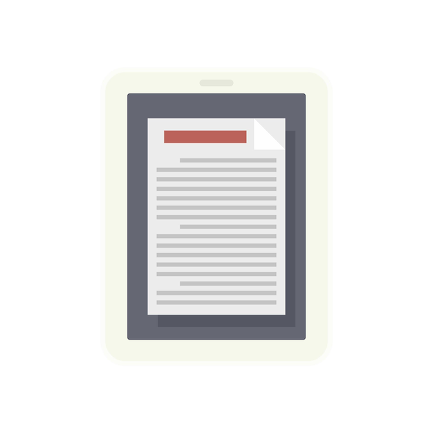 Icono de estimador de tableta Ilustración plana del icono de vector de estimador de tableta para diseño web