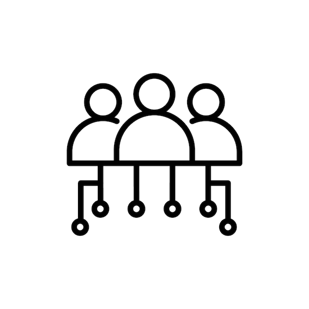 El icono de la estrategia de recursos humanos