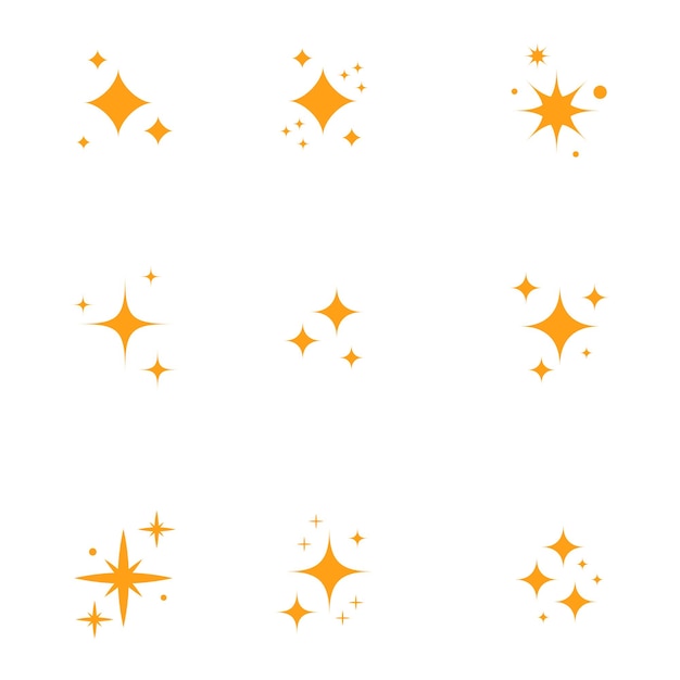 icono de estrella de bengala amarilla
