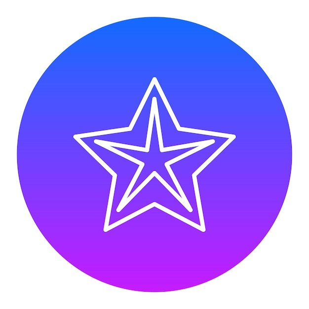 Icono de la estrella brillante
