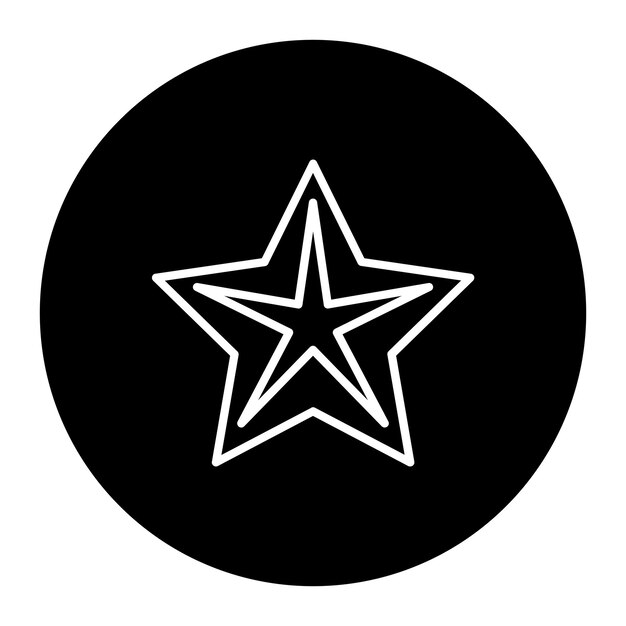 Icono de la estrella brillante