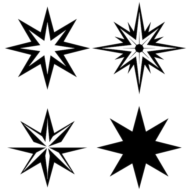 Ícono de estrella de chispa vectorial libre