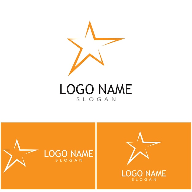 Icono de estrella Diseño de ilustraciones vectoriales de plantilla