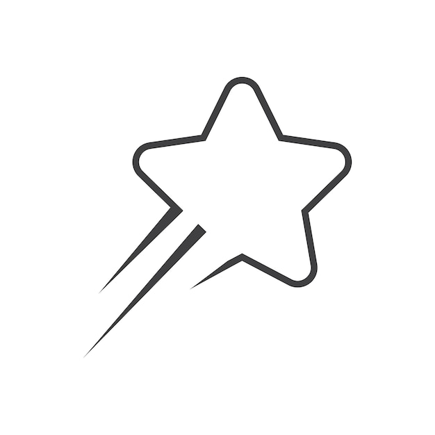 Icono de estrella Diseño de ilustraciones vectoriales de plantilla