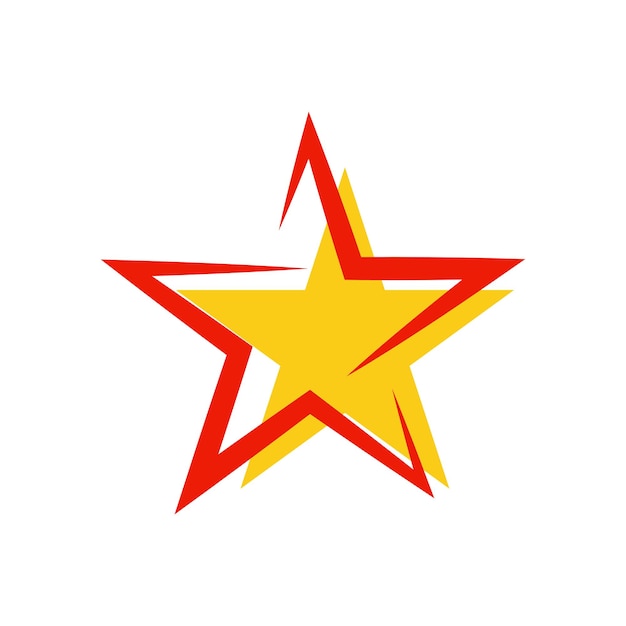 Icono de estrella Diseño de ilustraciones vectoriales de plantilla