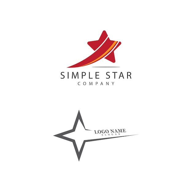 Icono de estrella Diseño de ilustraciones vectoriales de plantilla
