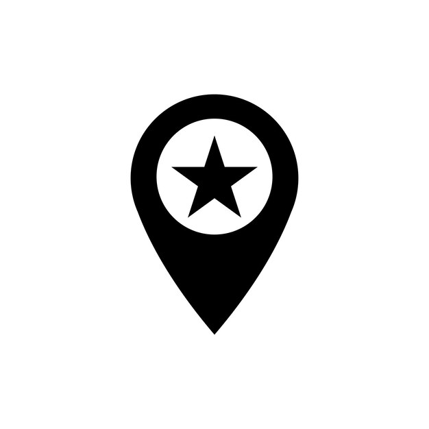 Vector icono de estrella en diseño plano icono de estrela en fondo blanco ilustración vectorial