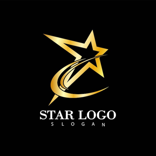 Icono de estrella dorada Diseño de ilustraciones vectoriales de plantilla