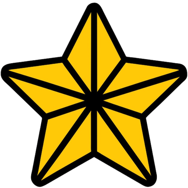 el icono de la estrella dorada