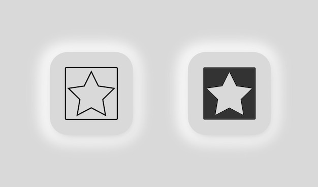 Icono de estrella Favorito símbolo Signo forma vector