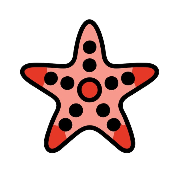 El icono de la estrella de mar