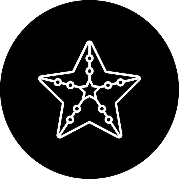 El icono de la estrella de mar