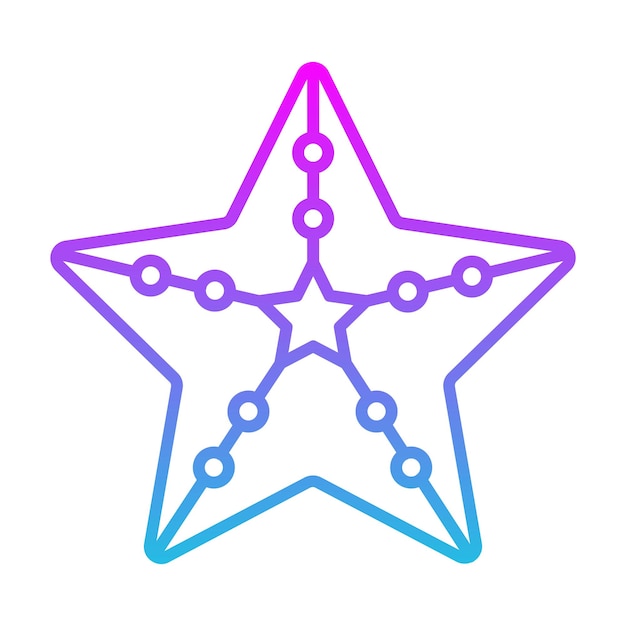 El icono de la estrella de mar