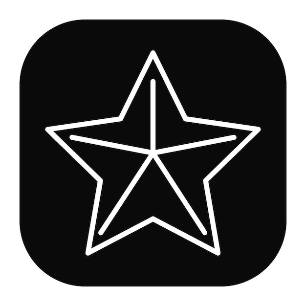 El icono de la estrella de mar