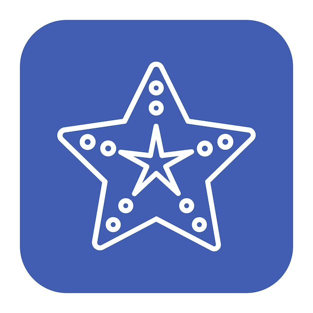 El icono de la estrella de mar