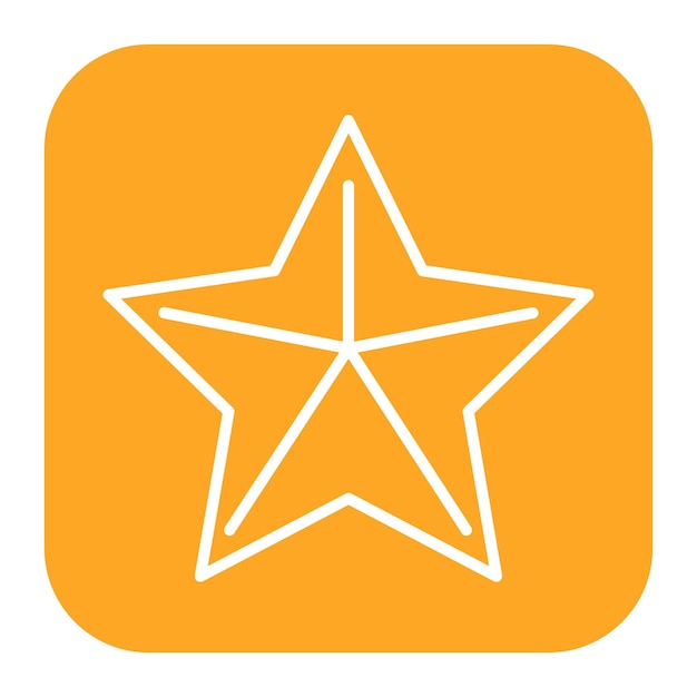 El icono de la estrella de mar