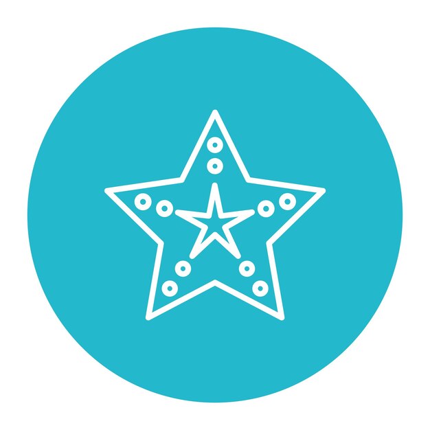 El icono de la estrella de mar