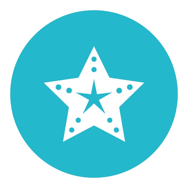 El icono de la estrella de mar