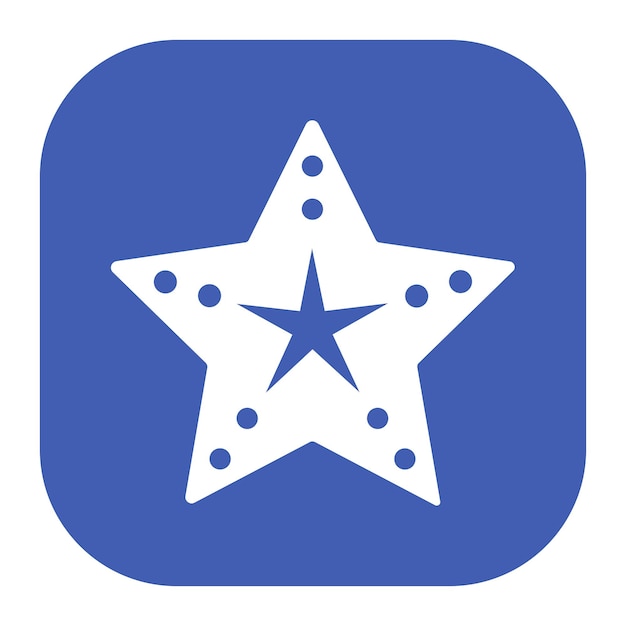 El icono de la estrella de mar
